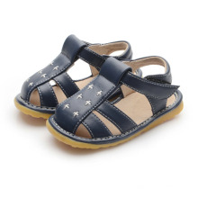 Dark Navy Baby Boy Quietschen Sandalen